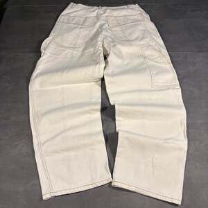 Coda Carpenter Jeans Baggy Relaxed Fit White Denim